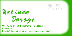 melinda dorogi business card